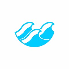 logo design Water wave icon vector