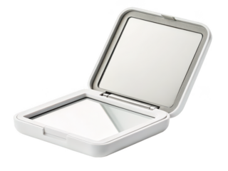 Portable makeup mirror png cosmetic mirror png LED vanity mirror png travel mirror png folding mirror png tabletop makeup tool png transparent background image