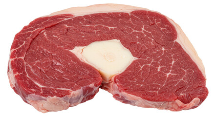 Isolated Raw Beef Steak