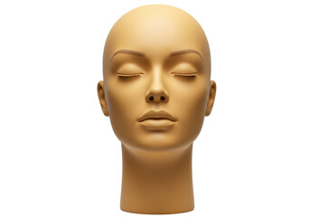 Isolated Mannequin Head Tan Skin Tone for Display