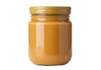 Isolated Jar of Peanut Butter Creamy Spread Snack
