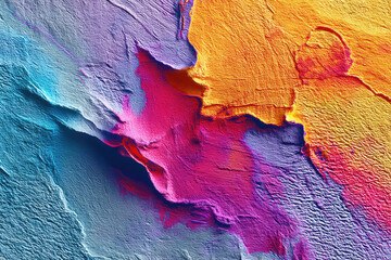 Vibrant shapes cascade, creating dynamic abstract texture, it so eye catching