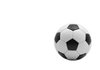 Isolated Soccer Ball Classic Black and White Pattern