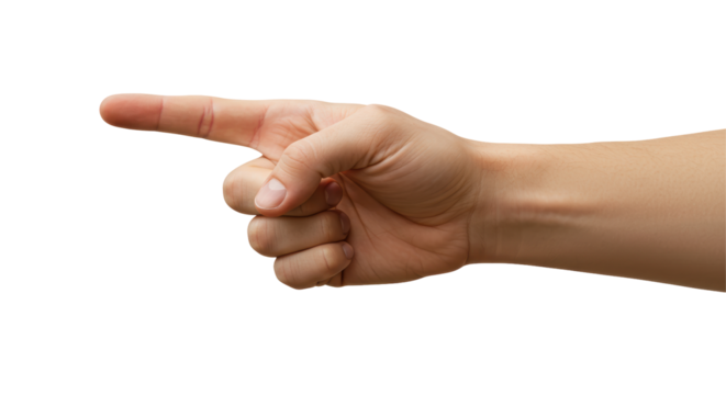 Isolated Pointing Finger