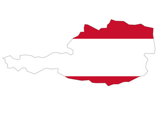 Fototapeta premium map of austria