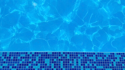Background with blue water pool