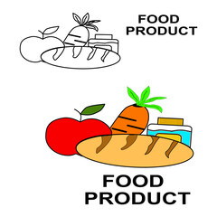 A detailed vector graphic featuring essential everyday symbols. Designed with clarity and boldness, perfect for educational materials, signage mockups, or digital/print media to capture attention 