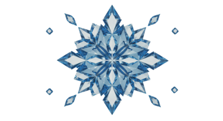 Isolated Crystal Snowflake