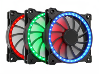 Rgb case fans png rgb fans png computer fans png cooling fans png pc fans png colorful fans png gaming pc fans png electronic fans png transparent background image