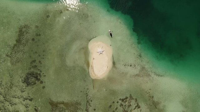Video taken with a stabilized drone at CAYO SARDINA, Los Roques, Venezuela