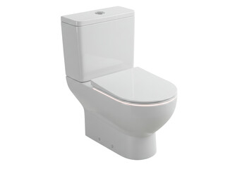 Isolated Modern White Toilet