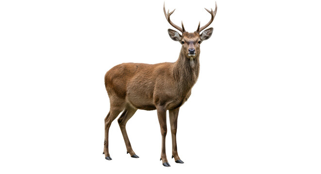 Isolated Red Deer Stag