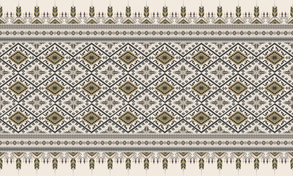 Vector Boho Navajo Tribal and Native American seamless pattern  geometric ethnic SouthWestern decor style  geometric ornament Aztec ornament pattern  for home decoration, textile and fashion