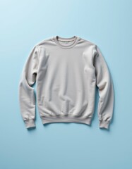 Casual fashion apparel display studio sweatshirt image minimalist background front view comfortable style