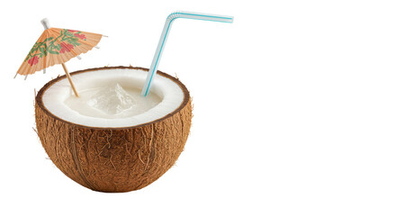 Isolated coconut cocktail