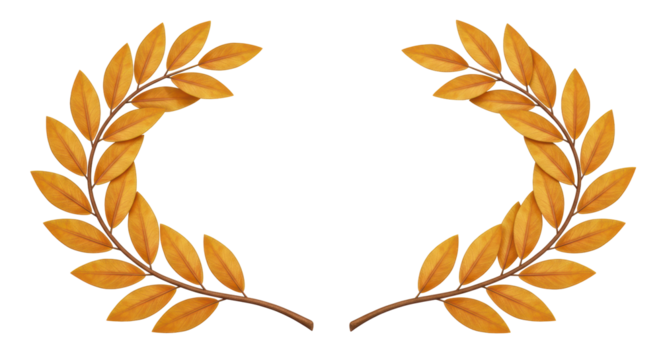 Isolated Laurel Wreath