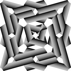 Основные RGB op art creative dynamic pattern, modern graphic vector design element