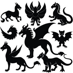 Mythical Beasts Collection Griffin Chimera Dragon