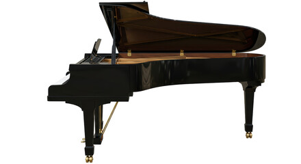 Isolated Grand Piano © Leon