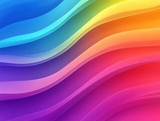 Fototapeta premium Abstract Wavy Rainbow Gradient Background