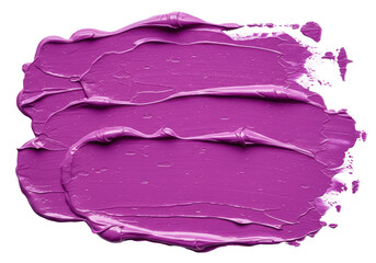 Isolated Close-up of Textured Purple Paint Swath
