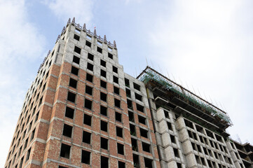 Fototapeta premium construction site of a tall building