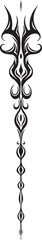 Naklejka premium Tribal Flame Ornament and Dragon Tattoo Designs
