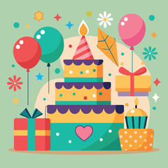 A birthday card template