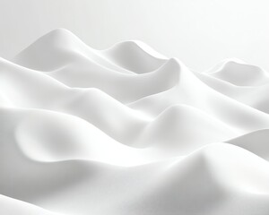 Obraz premium Abstract White Hills with Smooth Radial Texture