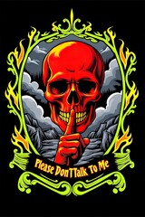 Ai teschio rosso che impone il silenzio 01