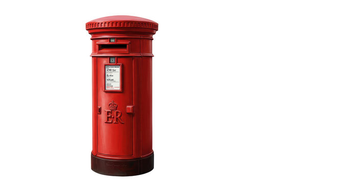 Isolated Red British Post Box