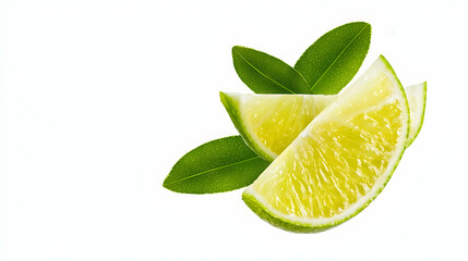 Lime fruit peel isolated on transparent background