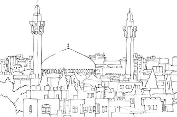 Obraz premium Middle East Mosque