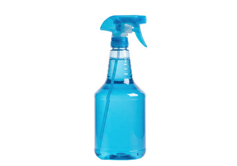 Isolated Blue Spray Bottle with Trigger Liquid Dispenser