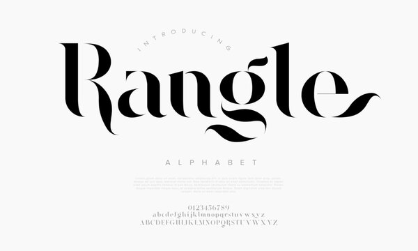 High-contrast modern serif font with unique cuts, perfect for editorial design and headlines