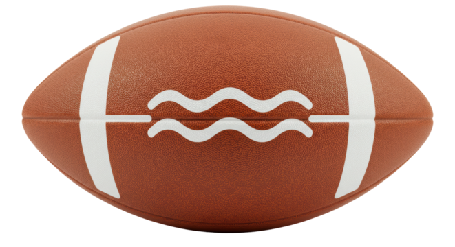 Isolated American Football Ball