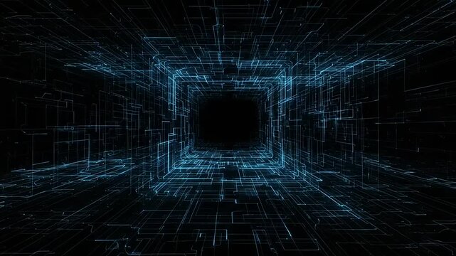 abstract background with binary code