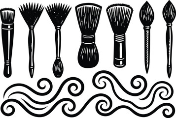 Adobe Illustrator Artwork Vector artistic paint ink broush stoake,line,texture,background for text.
