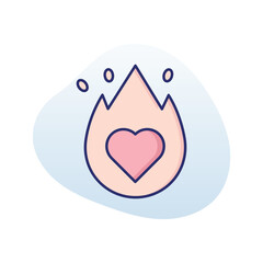 Passionate  Vector icon