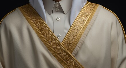 Elegant Bisht:  Traditional Arabian Men's Garment