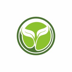 Logo of green Tree leaf ecology ,modern