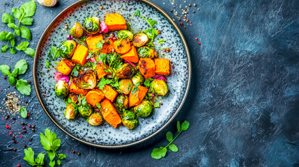 Plate Roasted Brussels Sprouts And