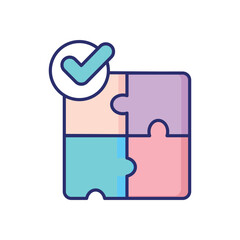 Puzzle  Vector icon