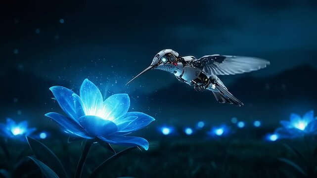 flying magic mechanical hummingbird