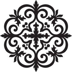 Ornate Circular Medallion Design vector