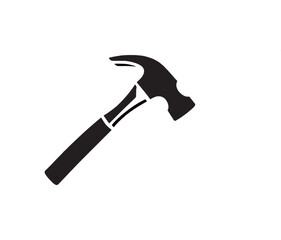 silhouette image of HAMMER with transparent background