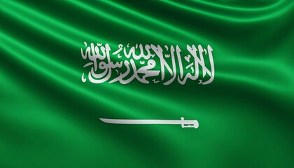Waving Flag of Saudi Arabia