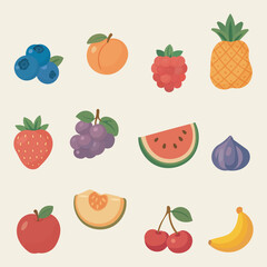 Fresh Flat Fruit Collection