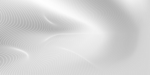 Naklejka premium Silver foil background with metal mirror texture. Chrome gradient surface with light gloss simple abstract