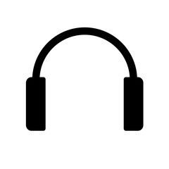 Headphones — flat vector icon